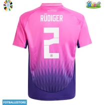 Tyskland Antonio Rudiger #2 Bortedrakt EM 2024 Kortermet